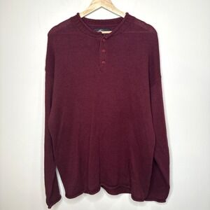 Vintage‎ 90s Y2k OCI Henley Knit Sweater Mens L Rollneck Pullover NEW Deadstock